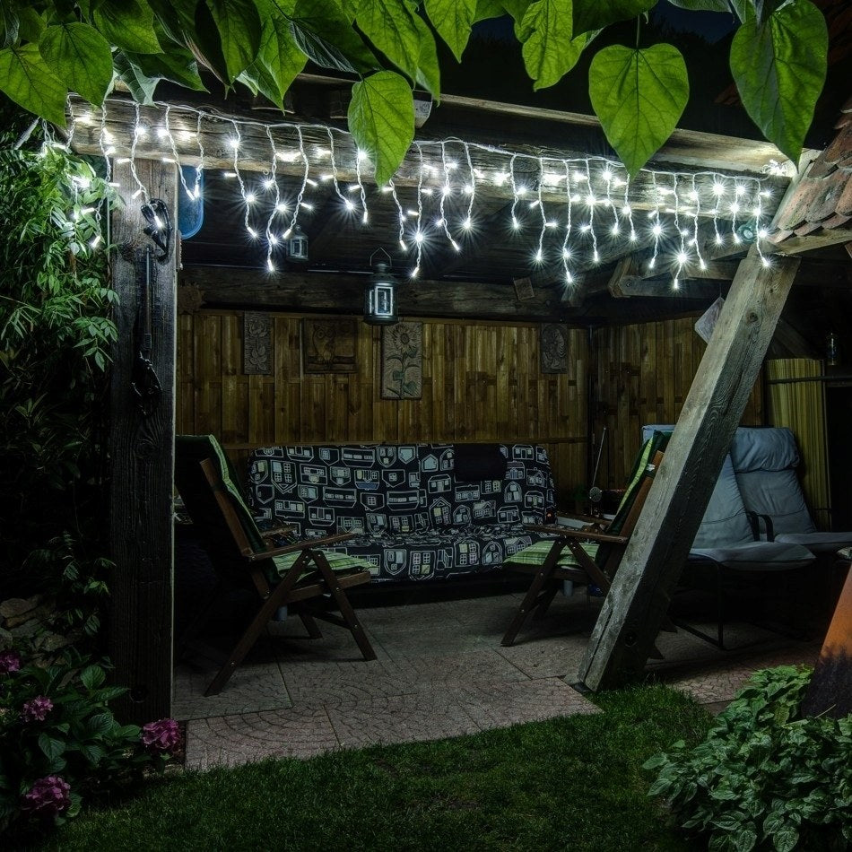 Sople LED 500 lampek, 25 m, zimna biel z efektem flash, zdjęcie 4