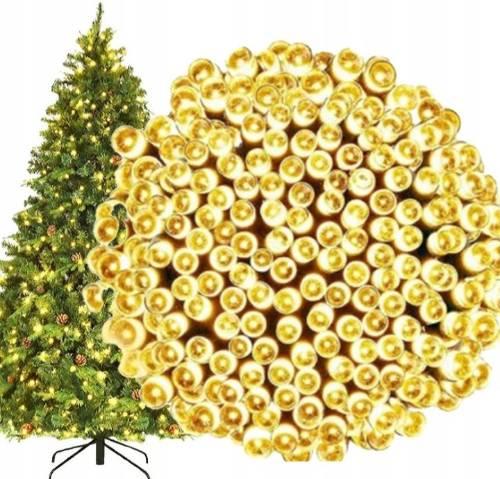 Lampki choinkowe 300 LED, 21 m, ciepła biel, zdjęcie 2