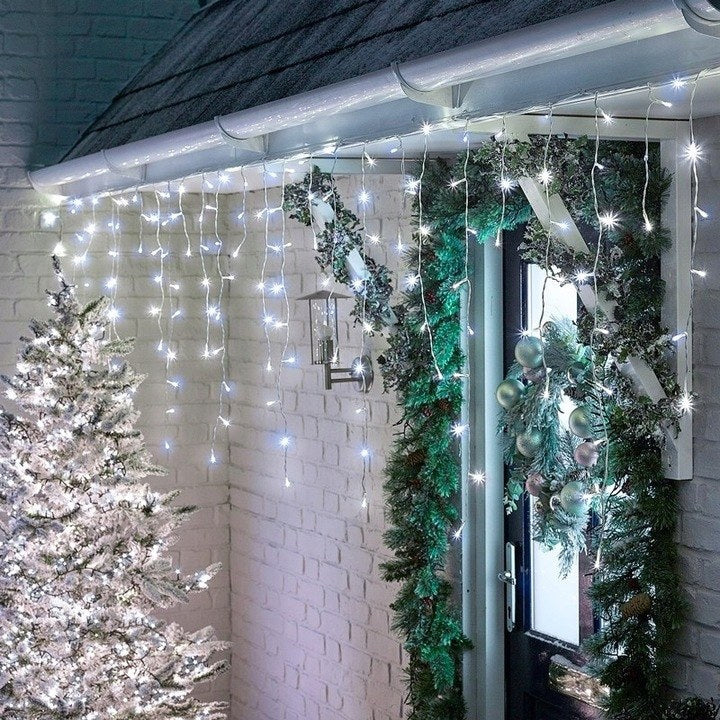 Sople LED 300 lampek, 18 m, zimna biel z efektem flash, zdjęcie 3