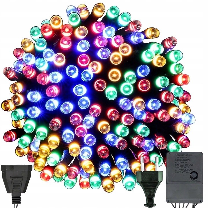 Lampki choinkowe 1000 LED, 71 m, multikolor, zdjęcie 3