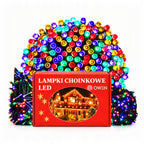 Lampki choinkowe 200 LED, 16 m, multikolor z łącznikiem