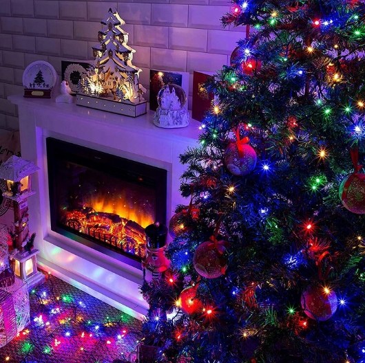 Lampki choinkowe 200 LED, 16 m, multikolor z łącznikiem, zdjęcie 5
