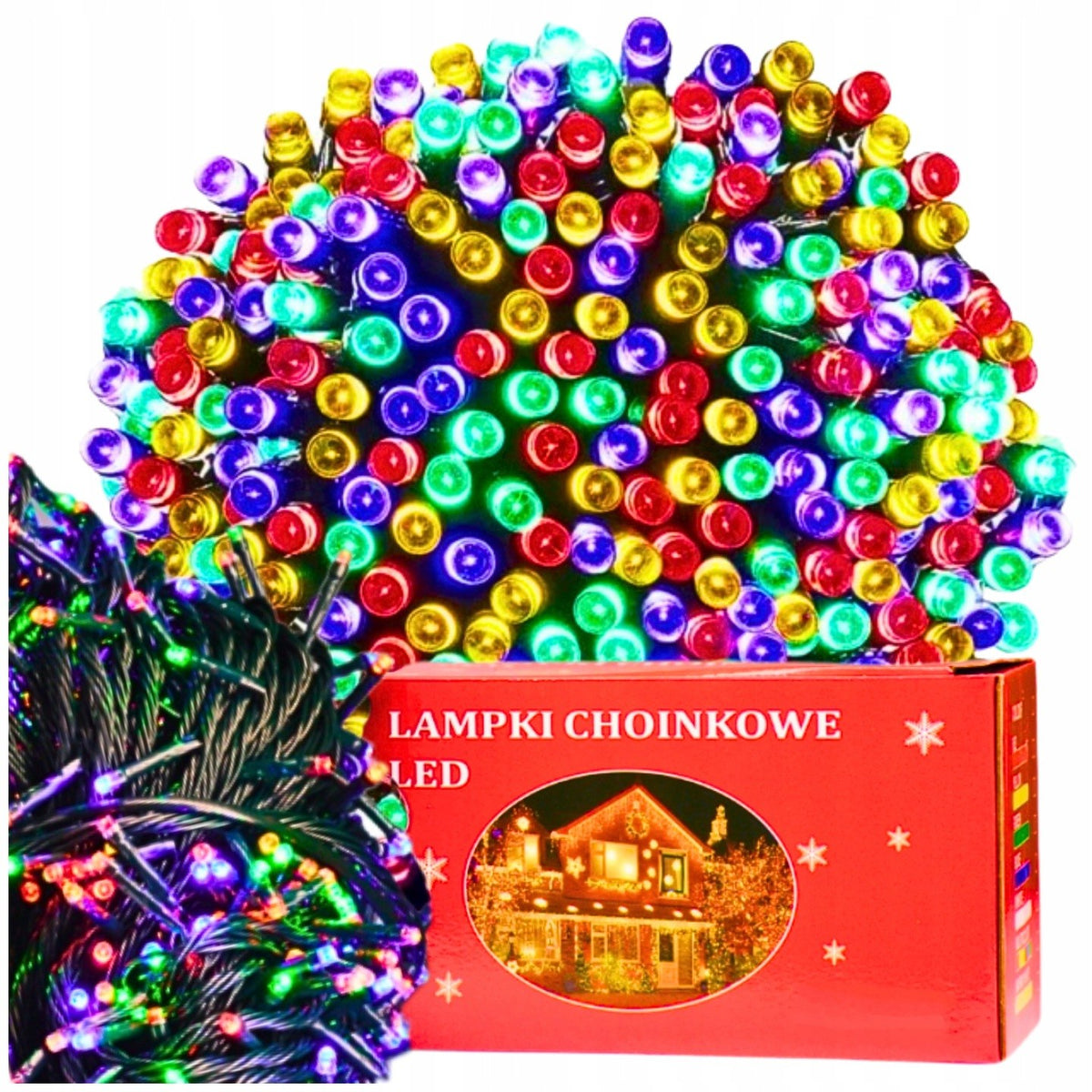Lampki choinkowe 200 LED, 16 m, multikolor z łącznikiem, zdjęcie 7