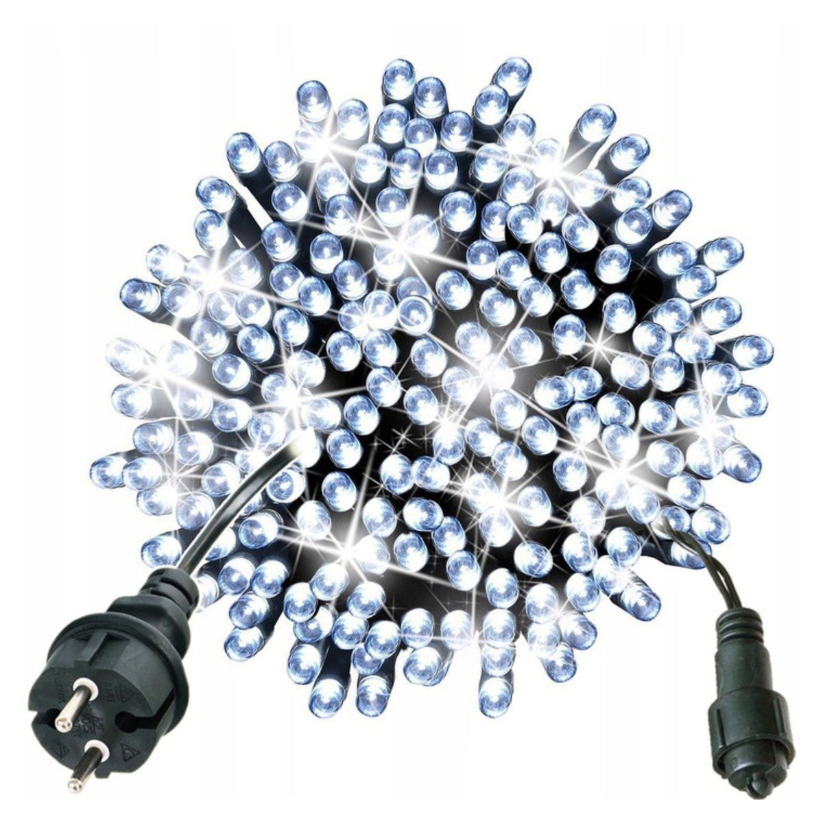 Lampki zewnętrzne 300 LED z efektem flash, 21 m, zimna biel, zdjęcie 4