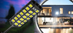 Lampa solarna uliczna LED 2200 W z pilotem i słupem