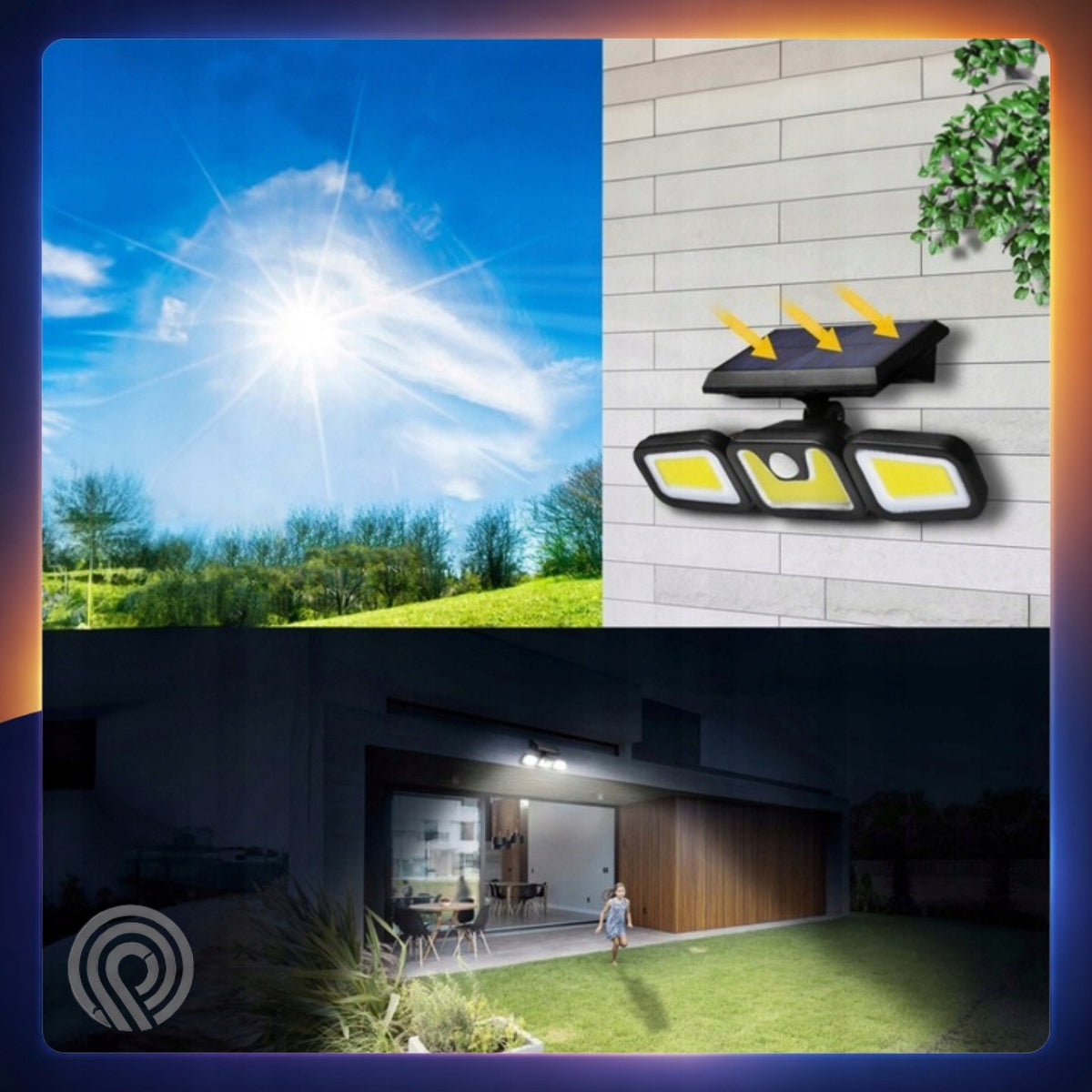 Lampa solarna 3w1 z czujnikiem ruchu i zmierzchu