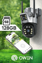 Kamera solarna WiFi z dwoma obiektywami 8 MP