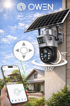 Kamera solarna WiFi z dwoma obiektywami 8 MP