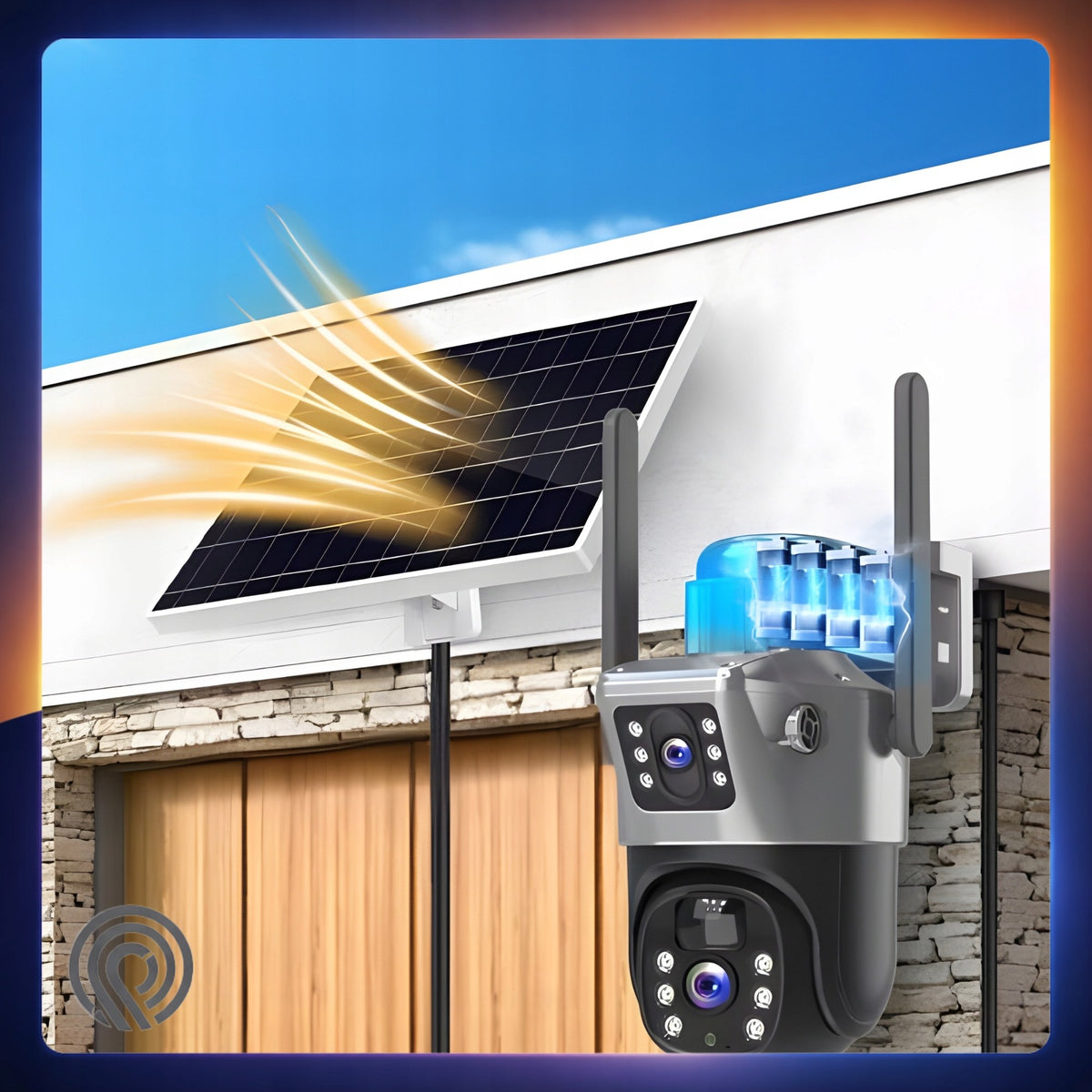 Kamera solarna WiFi z dwoma obiektywami 8 MP