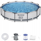 Basen stelażowy Bestway Steel Pro Max z pompą i akcesoriami, zdjęcie 9