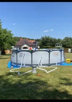 Basen stelażowy Bestway Steel Pro Max 366 × 100 cm, zestaw 16w1 z drabinką, pompą i pokrywą, zdjęcie 2