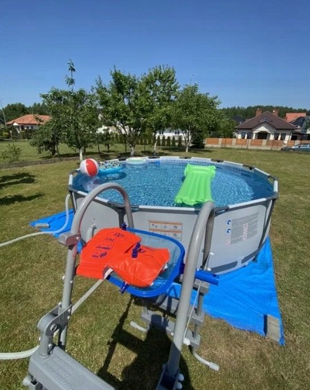 Basen stelażowy Bestway Steel Pro Max 366 × 100 cm, zestaw 16w1 z drabinką, pompą i pokrywą, zdjęcie 3
