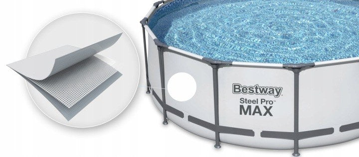 Basen stelażowy Bestway Steel Pro Max 366 × 100 cm, zestaw 16w1 z drabinką, pompą i pokrywą, zdjęcie 10