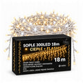 Sople LED 300 lampek, 18 m, ciepła biel z efektem flash