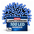 Lampki choinkowe 100 LED, 7 m, niebieskie