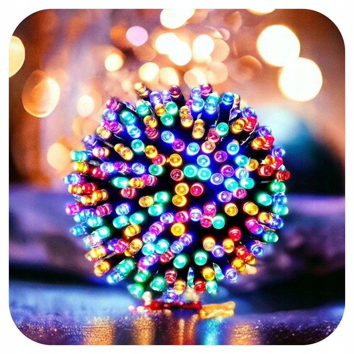 Lampki choinkowe 300 LED, 21 m, multikolor, zdjęcie 2