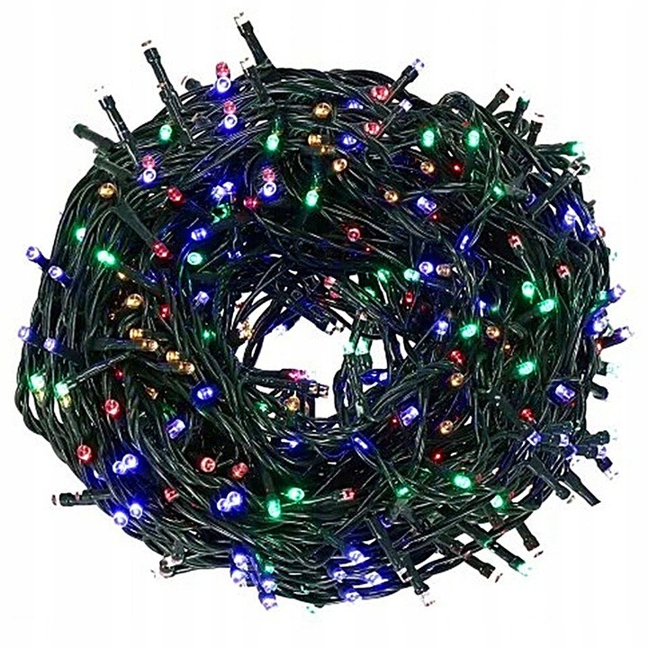 Lampki choinkowe 300 LED, 21 m, multikolor, zdjęcie 3