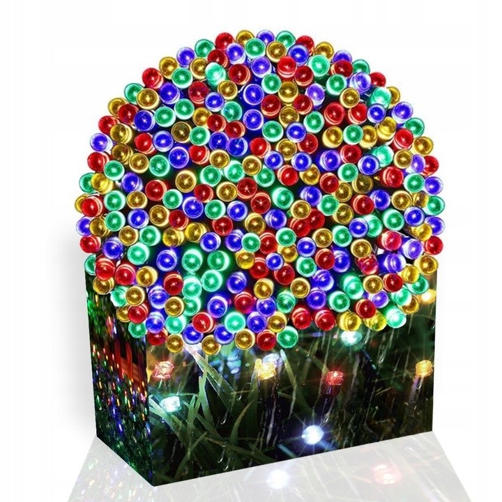Lampki choinkowe 300 LED, 21 m, multikolor, zdjęcie 5