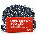 Lampki choinkowe 500 LED, 38 m, zimna biel