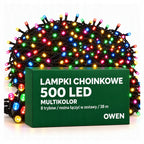 Lampki choinkowe 500 LED, 38 m, multikolor