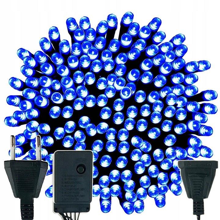 Lampki choinkowe 500 LED, 38 m, niebieskie, zdjęcie 2
