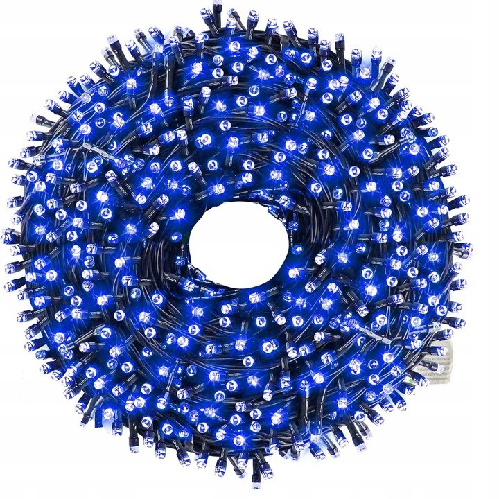 Lampki choinkowe 500 LED, 38 m, niebieskie, zdjęcie 3