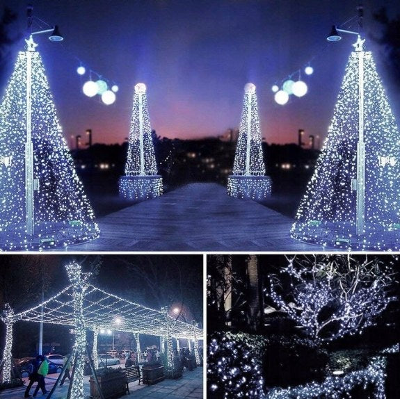 Lampki choinkowe 1000 LED, 71 m, zimna biel, zdjęcie 5