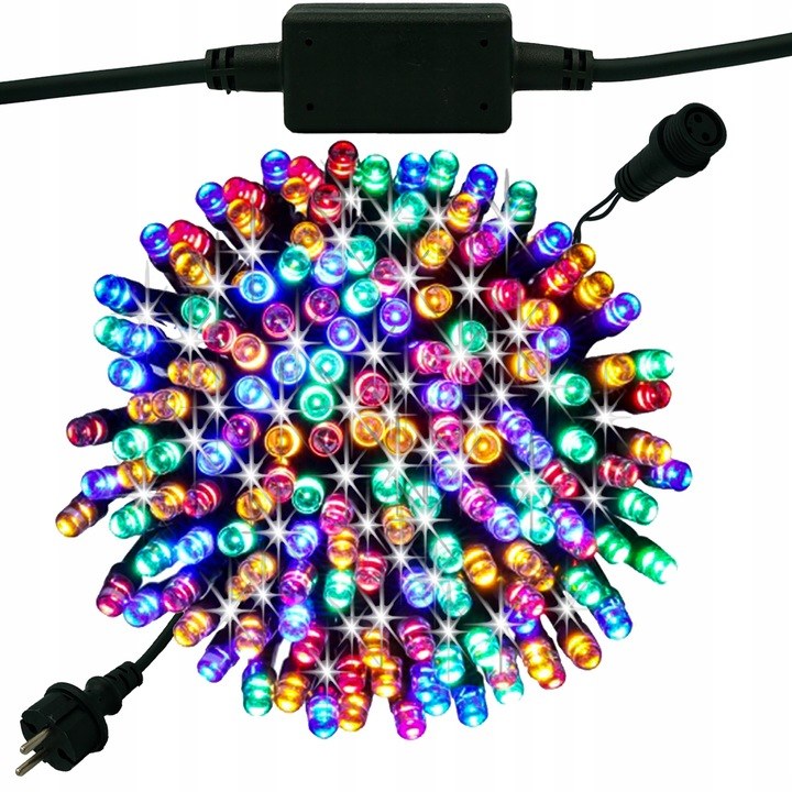 Lampki zewnętrzne 500 LED z efektem flash, 35 m, multikolor, zdjęcie 2