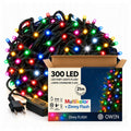 Lampki zewnętrzne 300 LED z efektem flash, 21 m, multikolor