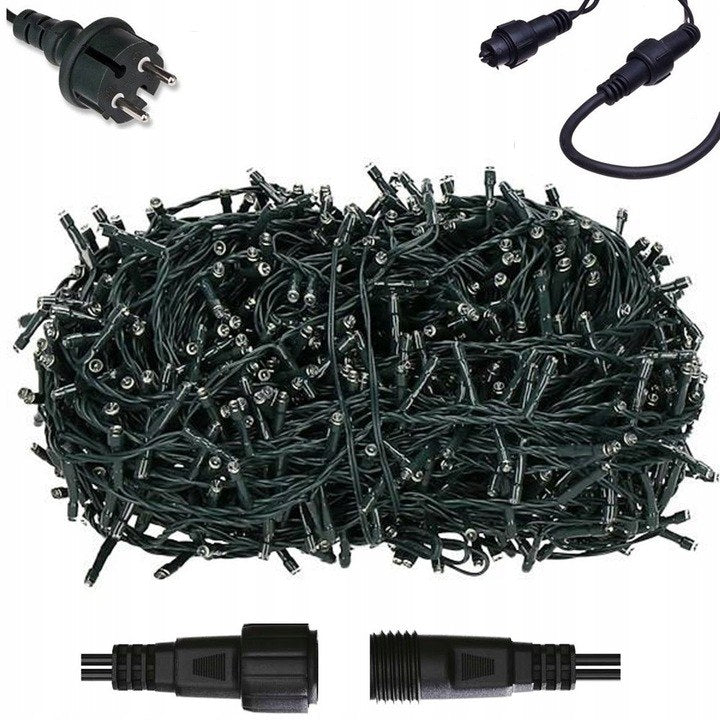 Lampki zewnętrzne 200 LED z efektem flash, 16 m, ciepła biel, zdjęcie 4
