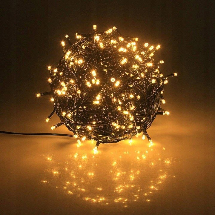 Lampki zewnętrzne 200 LED z efektem flash, 16 m, ciepła biel, zdjęcie 8