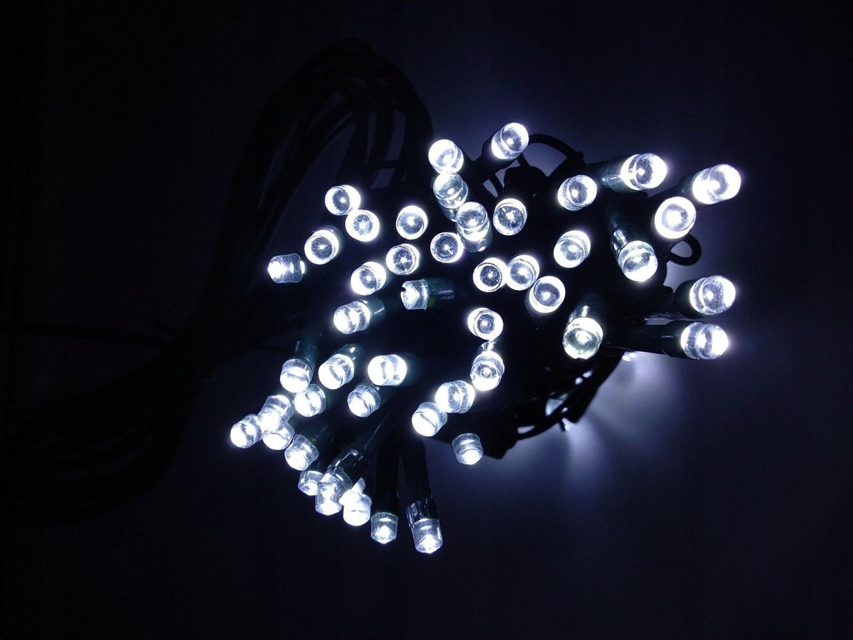 Lampki zewnętrzne 100 LED z efektem flash, 8 m, zimna biel, zdjęcie 6