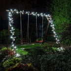 Lampki zewnętrzne 100 LED z efektem flash, 8 m, zimna biel, zdjęcie 7