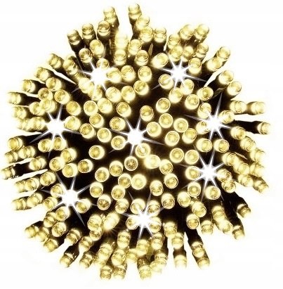 Lampki zewnętrzne 100 LED z efektem flash, 8 m, ciepła biel, zdjęcie 2