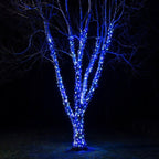 Lampki zewnętrzne 100 LED z efektem flash, 8 m, niebieskie, zdjęcie 3