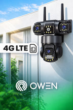 Kamera 4G LTE na kartę SIM, trzy obiektywy 3 × 4 MP, obrotowa, zdjęcie 7