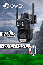 Kamera WiFi zewnętrzna obrotowa, dwa obiektywy 2 × 4 MP, zdjęcie 5