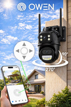 Kamera WiFi zewnętrzna obrotowa, dwa obiektywy 2 × 4 MP, zdjęcie 8