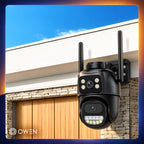 Kamera WiFi zewnętrzna obrotowa, dwa obiektywy 2 × 4 MP, zdjęcie 12