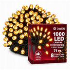 Lampki choinkowe 1000 LED, 71 m, ciepła biel