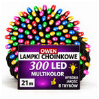 Lampki choinkowe 300 LED, 21 m, multikolor