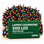 Lampki choinkowe 500 LED, 38 m, multikolor