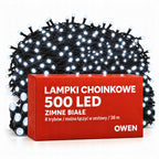 Lampki choinkowe 500 LED, 38 m, zimna biel