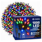 Lampki zewnętrzne 1000 LED z efektem flash, 70 m, multikolor