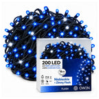Lampki zewnętrzne 200 LED z efektem flash, 16 m, niebieskie