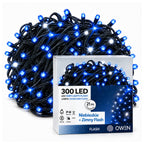 Lampki zewnętrzne 300 LED z efektem flash, 21 m, niebieskie